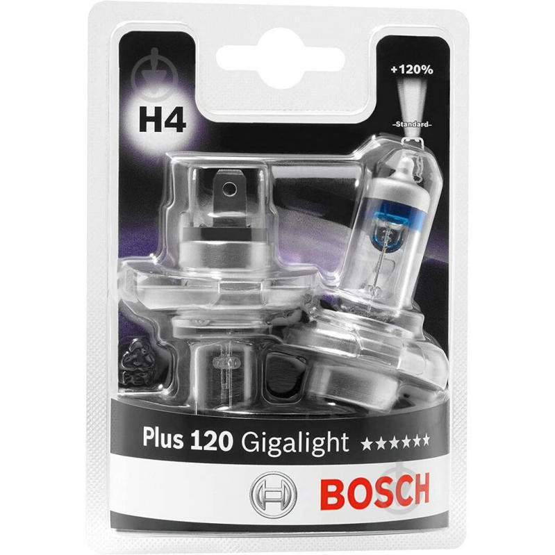 Bosch H4 Plus 120 Gigalight DBL 12V 60/55W (1 987 301 425) - зображення 1