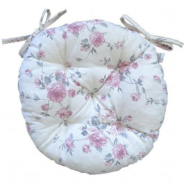 Прованс Подушка для стула круглая Bella Розы 40 см (013531)
