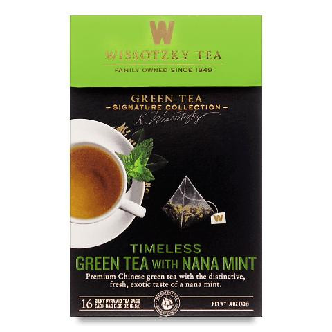 Wissotzky Tea Чай зелений  з марокканською м'ятою, 40 г (16 шт. по 2,5 г) (674900) (859013004044) - зображення 1