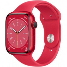 Apple Watch Series 8 GPS + Cellular 45mm PRODUCT RED Alu. Case w. PRODUCT RED S. Band S/M (MNVR3)