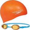 Speedo Сет (очки для плавания + шапочка)  JET V2 SWIM SET JU ASSORTED - зображення 1