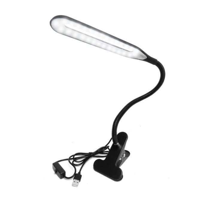 UFT LED Lamp1 Black з гнучкою ніжкою та прищіпкою (belamp1B) - зображення 1