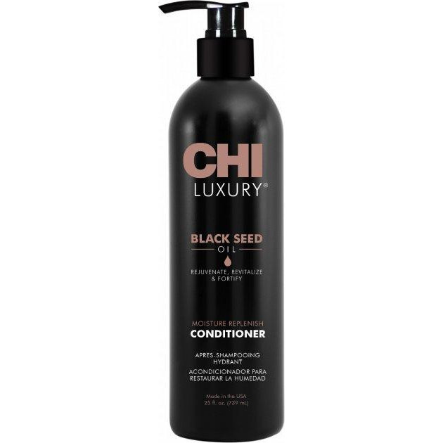 CHI Кондиціонер для волосся  Luxury Black Seed Oil Moisture Replenish Conditioner 739 мл (FB_CHI72) - зображення 1