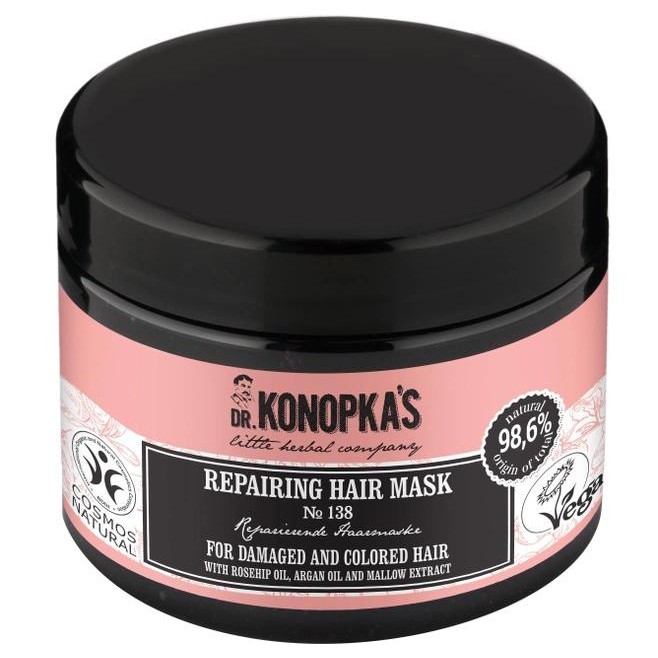 Dr. Konopka's Маска для пошкодженого та фарбованого волосся  Відновлююча №138 300 мл (4743318142968) - зображення 1