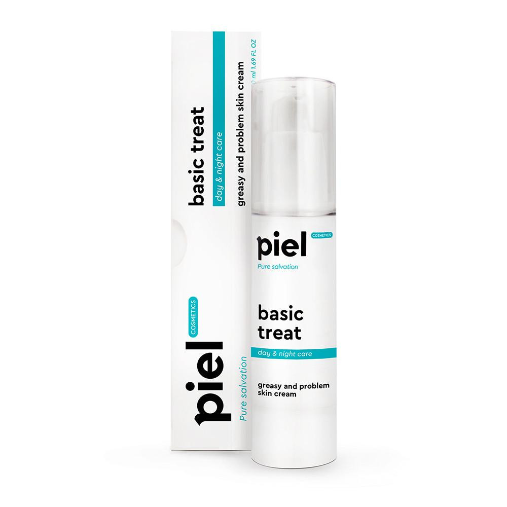 Piel Cosmetics Крем PielCosmetics для проблемної шкіри день/ніч Basic Treat Cream Pure Salvation, 50 мл - зображення 1