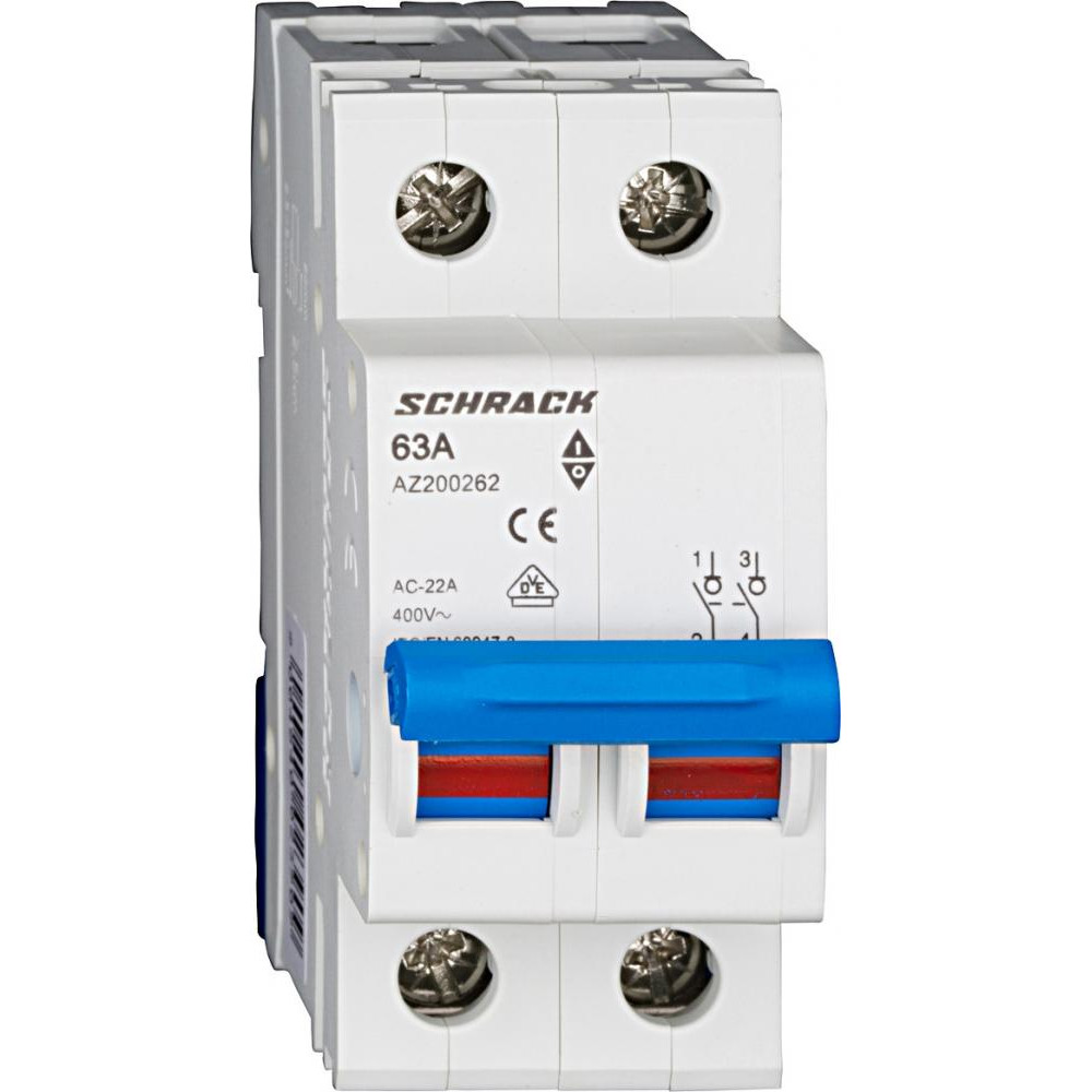 Schrack Technik 63А 2P (AZ200262--) - зображення 1