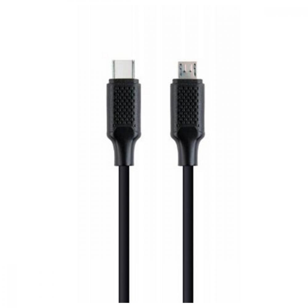 Cablexpert Type-C to Micro-USB Black 1,5m (CC-USB2-CMMBM-1.5M) - зображення 1