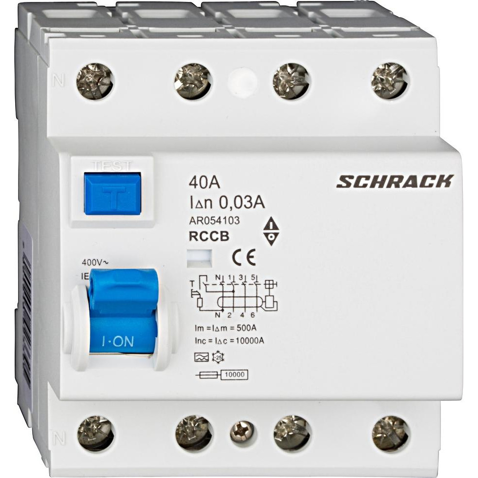 Schrack Technik УЗО 10кА/30мА 4P 40А A (AR054103--) - зображення 1