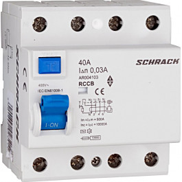   Schrack Technik УЗО 10кА/30мА 4P 40А тип AC (AR004103--)