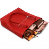 SHVIGEL Шкіряна сумка жіноча сумка-шоппер червоного кольору  (16355) - зображення 6