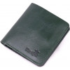 Vintage Повсякденний шкіряний гаманець компактного розміру в зеленому кольорі Shvigel (2416608) - зображення 1