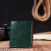 Vintage Повсякденний шкіряний гаманець компактного розміру в зеленому кольорі Shvigel (2416608) - зображення 6