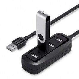 Vention VAS-J43 USB Hub 4-Port 2.0 Black, 0.5 m (VAS-J43-B050)