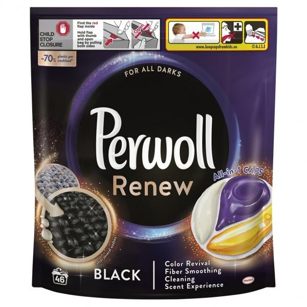 Perwoll Капсули Renew для чорних та темних речей 46 шт (9000101575484) - зображення 1