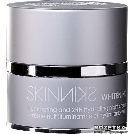 Mades Cosmetics Отбеливающий увлажняющий антивозрастной ночной крем с отражающим эффектом  Skinniks 24 часа действия - зображення 1