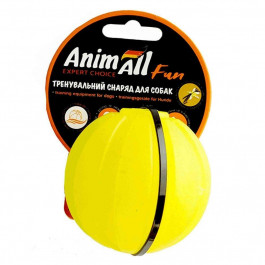 AnimAll 130203 Игрушка  Fun тренировочный мяч для собак, 7 см, желтая