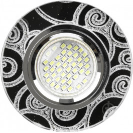 Blitz Leuchten Светильник точечный Blitz 1 Вт G5.3 черный с серебристым BL002S1/67