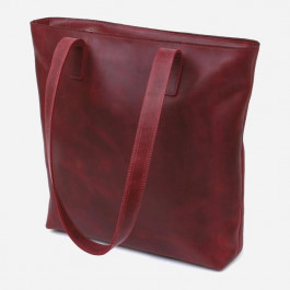 SHVIGEL Сумка шоппер жіноча шкіряна  leather-16350 Бордова