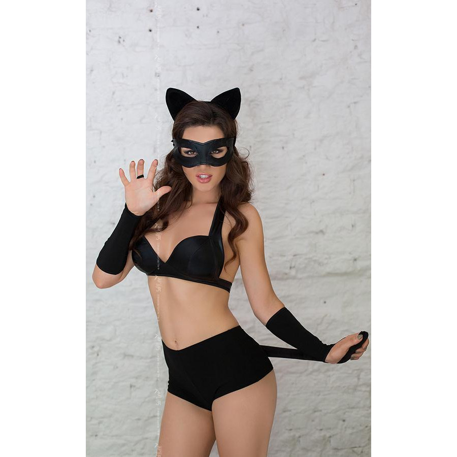 SoftLine Рольової костюм - Catwoman, чорний (5591183112) - зображення 1