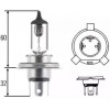 Hella H4 12V 60/55W BlueLight 8GJ002525361 - зображення 1