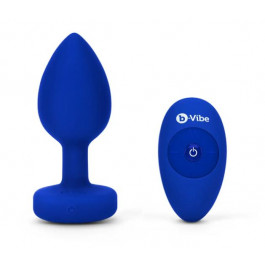 B-Vibe Vibrating Jewel Plug L/XL, синя (4890808252222)