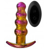 Dream toys Glamour Glass Remote Vibe Beaded Plug, райдужна (8720365101793) - зображення 1