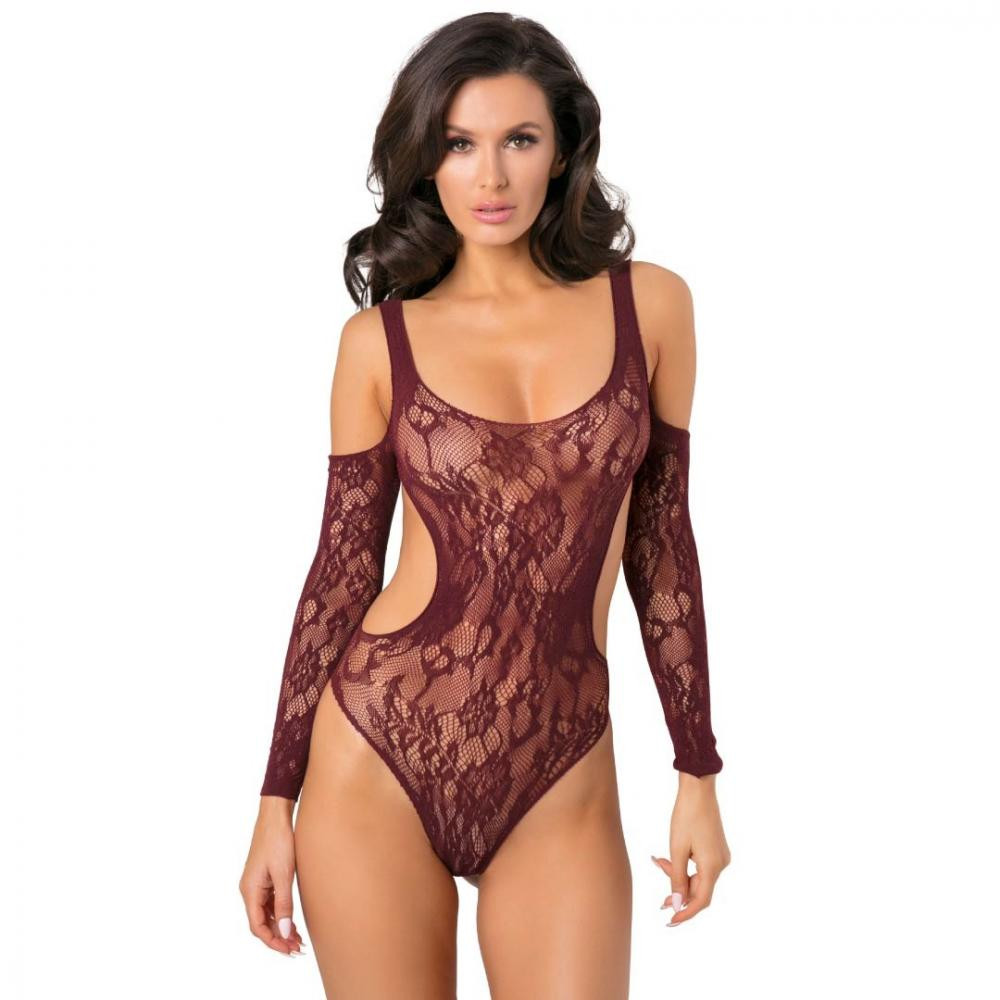 Rene Rofe Боді Set The Mood Bodysuit, бордове (017036643552) - зображення 1