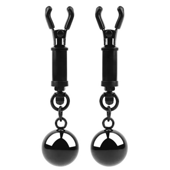 Chisa Novelties Sins Inquisition Playful Weighted Nipple Clamps, black (759746307927) - зображення 1