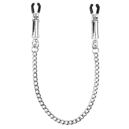 Chisa Novelties Sins Inquisition The Pinch Nipple Clamps With Chain, silver (759746308030) - зображення 1