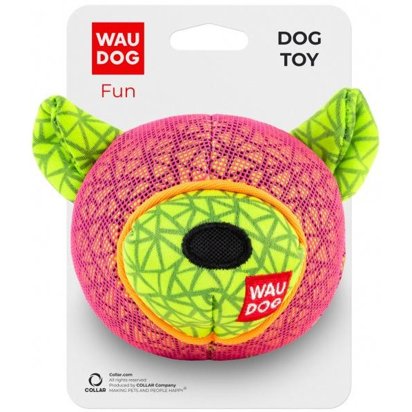 WAUDOG Игрушка для собак  Fun "Мишка" 12х11 см Розовая (62057) - зображення 1