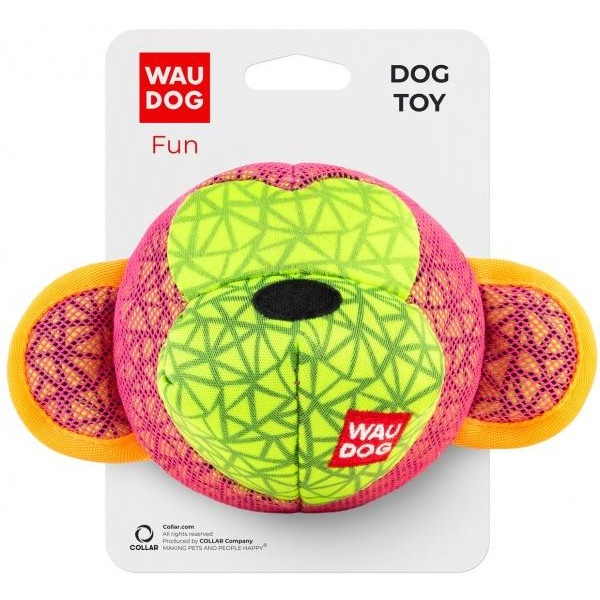 WAUDOG Игрушка для собак  Fun "Обезьяна" 16х10 см Розовая (62037) - зображення 1