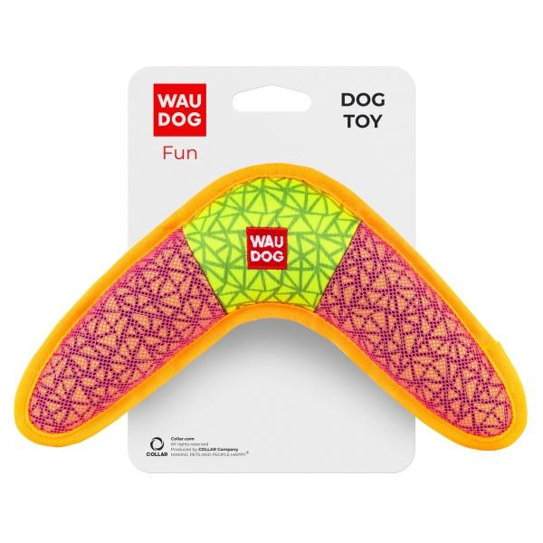 WAUDOG Игрушка для собак  Fun "Бумеранг" 24х14 см Розовая (62077) - зображення 1