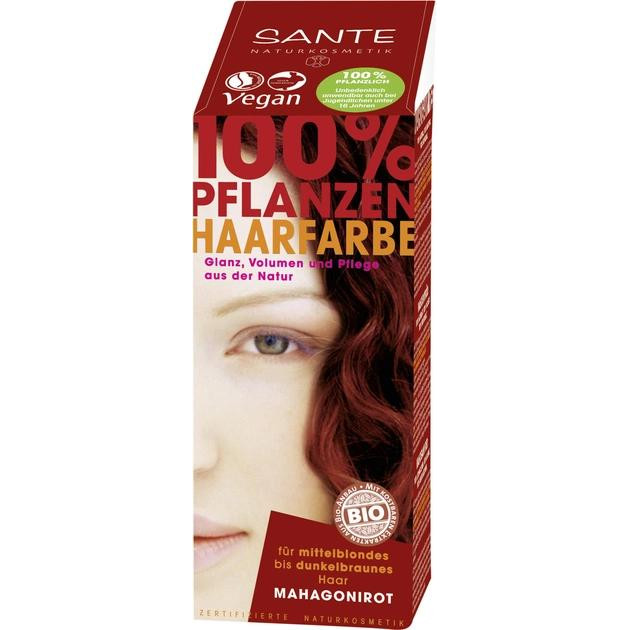 Sante Біо-фарба-порошок для волосся  рослинна Червоне дерево/Mahagony Red 100 г (4025089041856) - зображення 1