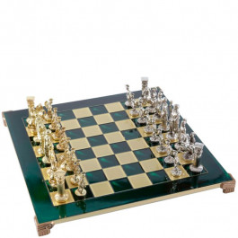 Manopoulos Шахматы Греко-Римский период в деревянном футляре 44х44 см Зеленые (S11GRE)