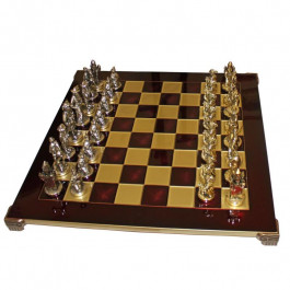 Manopoulos Шахматы Мушкетеры в деревянном футляре 44х44 см Красные (S12RED)