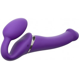 Strap-On-Me Безремневой страпон с вибрацией Strap-On-Me Vibrating Bendable Strap-On M, фиолетовый (3700436013922