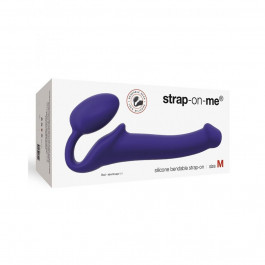 Strap-On-Me Безремневой страпон Strap-On-Me Silicone Bendable Strap-On M, фиолетовый (3700436013229)