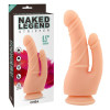 Chisa Novelties Двойной фаллоимитатор - Naked Legend Liquid Silicone Stripper Flesh Double Dildo (759746538970) - зображення 1
