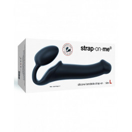Strap-On-Me Безремневой страпон Strap-On-Me Silicone Bendable Strap-On L, черный (3700436012857)