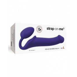 Strap-On-Me Безремневой страпон Strap-On-Me Silicone Bendable Strap-On L, фиолетовый (3700436013236)
