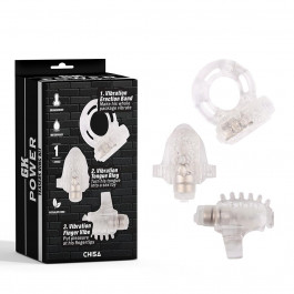 Chisa Novelties Набор из 3 игрушек GK Power Teasers Ring Kit, прозрачный (759746438201)
