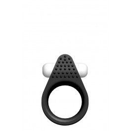 Dream toys Виброкольцо Lit-Up Silicone Stimu-Ring 1, черное (8719189308198)