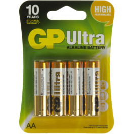 GP Batteries AA bat Alkaline 4шт Ultra (GP15AUHM-2UE4)