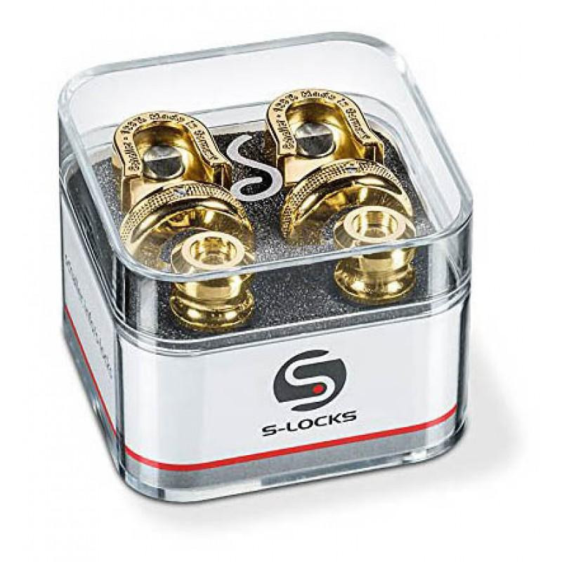 Schaller Стреплоки для ремня  447 Security Locks Gold Chrome - зображення 1