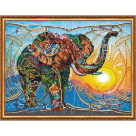 Абрис Арт Набор для вышивки бисером Мозаичный слон (AB-368)