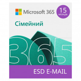 Microsoft 365 Family 5 User 15Mo Subscription All Languages (электронный ключ) (6GQ-01404)