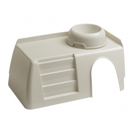 Ferplast White Feeding Bowl - Будиночок з пластику зі сходами та мискою для корма 42x25x16,5 см 93253021