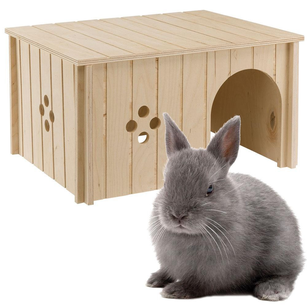 Ferplast Wodden House Rabbit - Деревянный домик для кроликов 37х27,7х20 см (84647099) - зображення 1