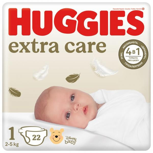 Huggies Extra Care 1, 22 шт - зображення 1