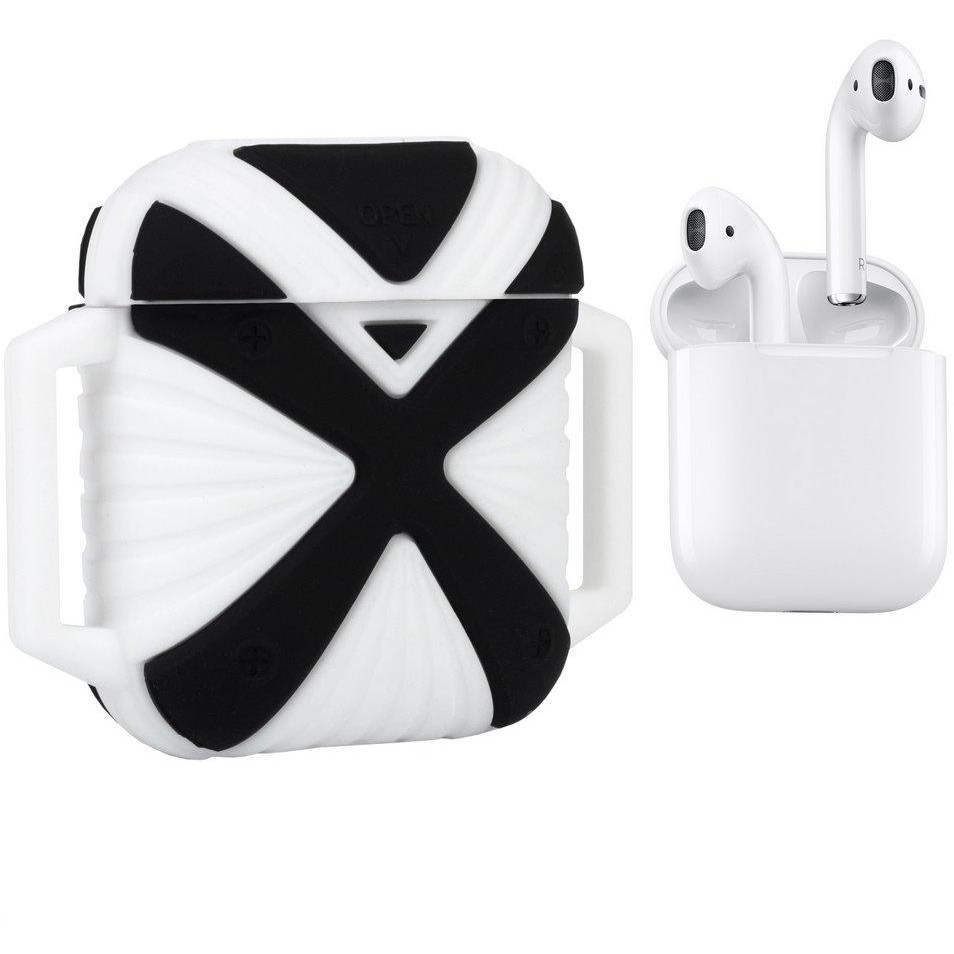 i-Smile Чохол X-HuWei  для Apple AirPods IPH1443 Black + White (702333) - зображення 1